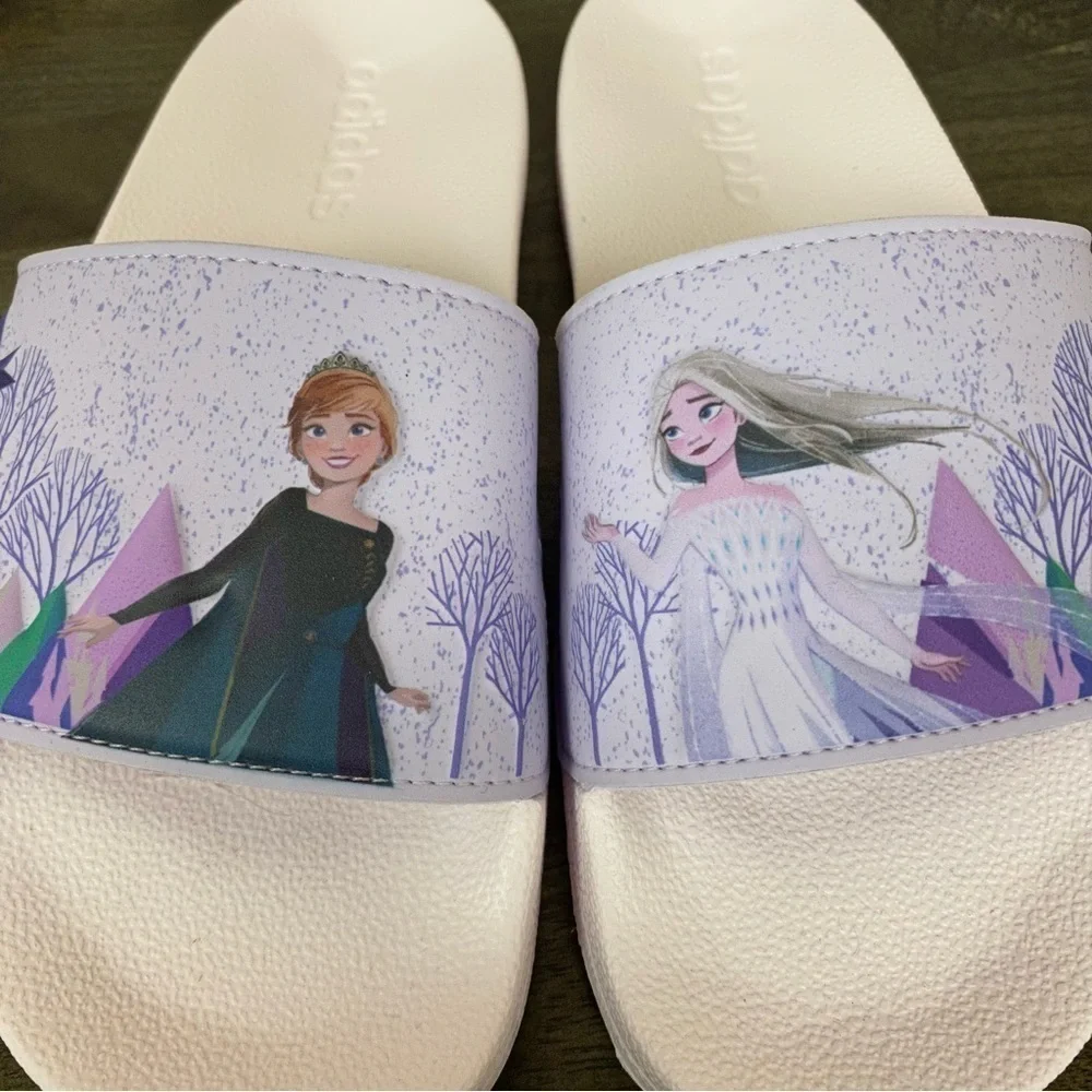 Adidas Adilette Frozen Shower Slide Size‎ 5 Kids